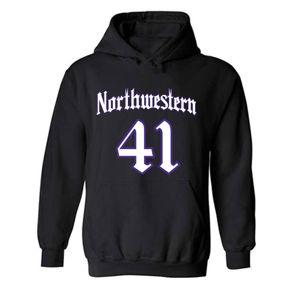 Northwestern - NCAA Football : Robby Preckel - Hooded Sweatshirt-0