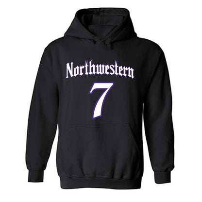 Northwestern - NCAA Women's Field Hockey : Aerin Krys - Hooded Sweatshirt-0