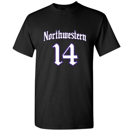 Northwestern - NCAA Football : Yannis Karlaftis - T-Shirt-0
