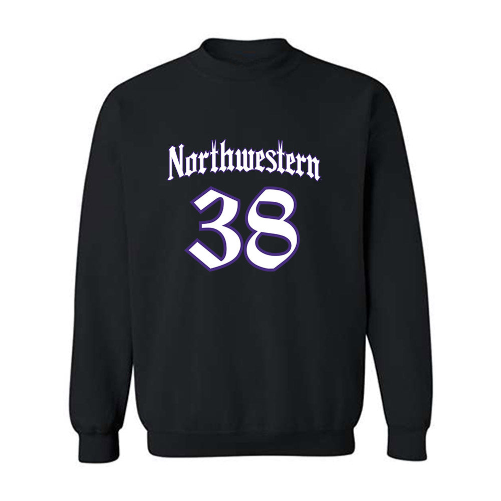 Northwestern - NCAA Football : Joshua Veldman - Crewneck Sweatshirt-0