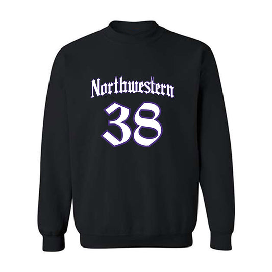 Northwestern - NCAA Football : Joshua Veldman - Crewneck Sweatshirt-0