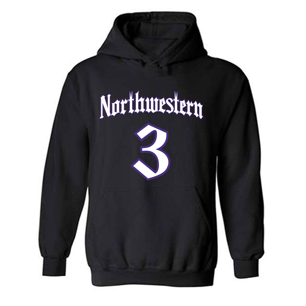 Northwestern - NCAA Women's Lacrosse : Aditi Foster - Hooded Sweatshirt-0