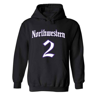 Northwestern - NCAA Women's Basketball : Kyla Jones - Hooded Sweatshirt-0