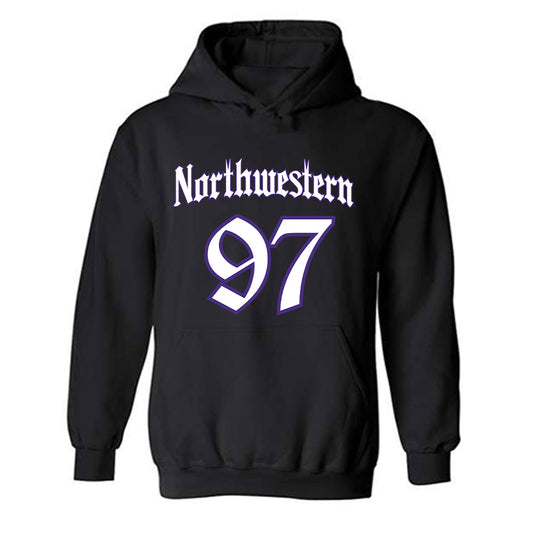 Northwestern - NCAA Football : Braxton Strong - Hooded Sweatshirt-0