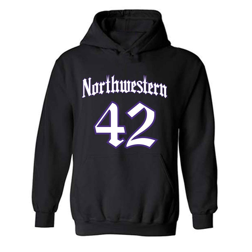 Northwestern - NCAA Women's Lacrosse : Hannah Rudolph - Hooded Sweatshirt-0