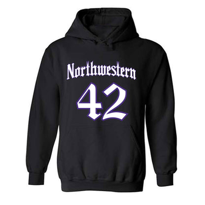 Northwestern - NCAA Women's Lacrosse : Hannah Rudolph - Hooded Sweatshirt-0