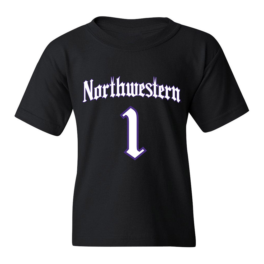 Northwestern - NCAA Women's Basketball : Xamiya Walton - Youth T-Shirt