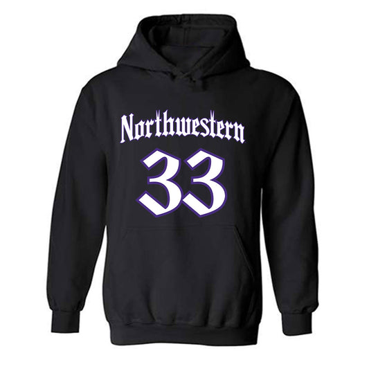 Northwestern - NCAA Women's Basketball : Amparo Lopez - Hooded Sweatshirt-0