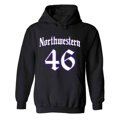 Northwestern - NCAA Football : Lincoln Creager - Hooded Sweatshirt-0