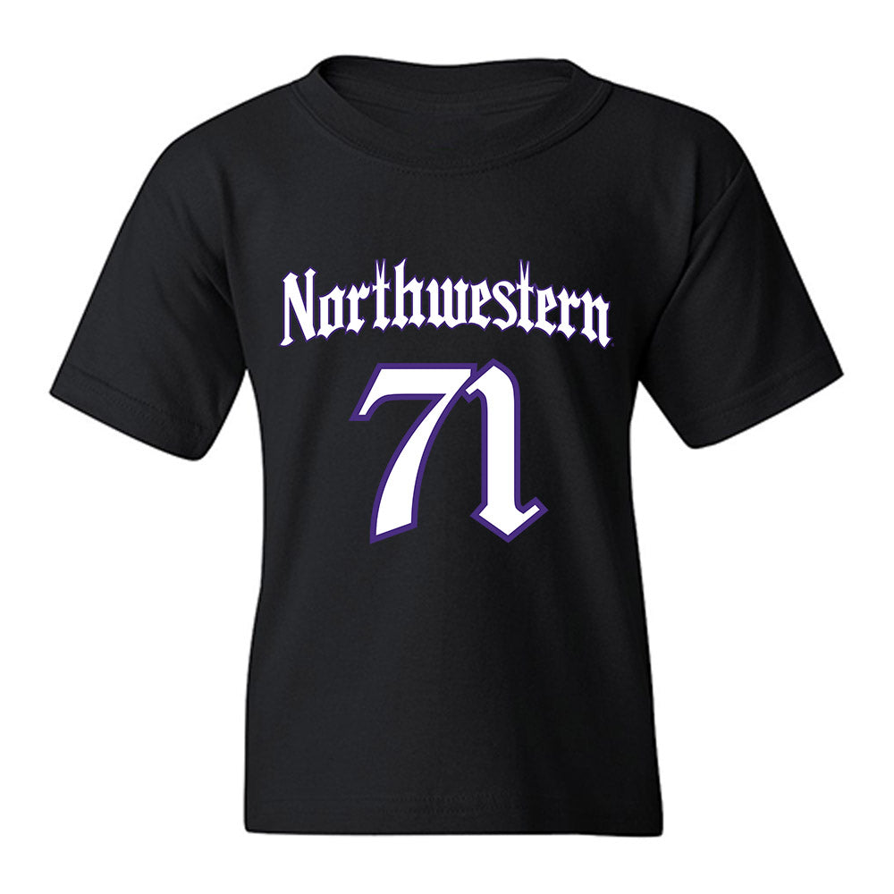 Northwestern - NCAA Football : Dennis Rahouski - Youth T-Shirt-0