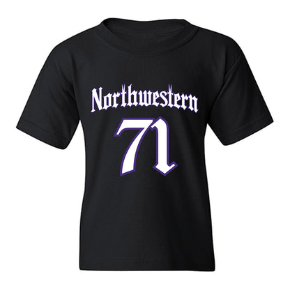 Northwestern - NCAA Football : Dennis Rahouski - Youth T-Shirt-0