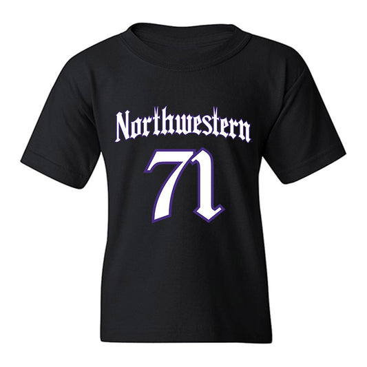 Northwestern - NCAA Football : Dennis Rahouski - Youth T-Shirt-0