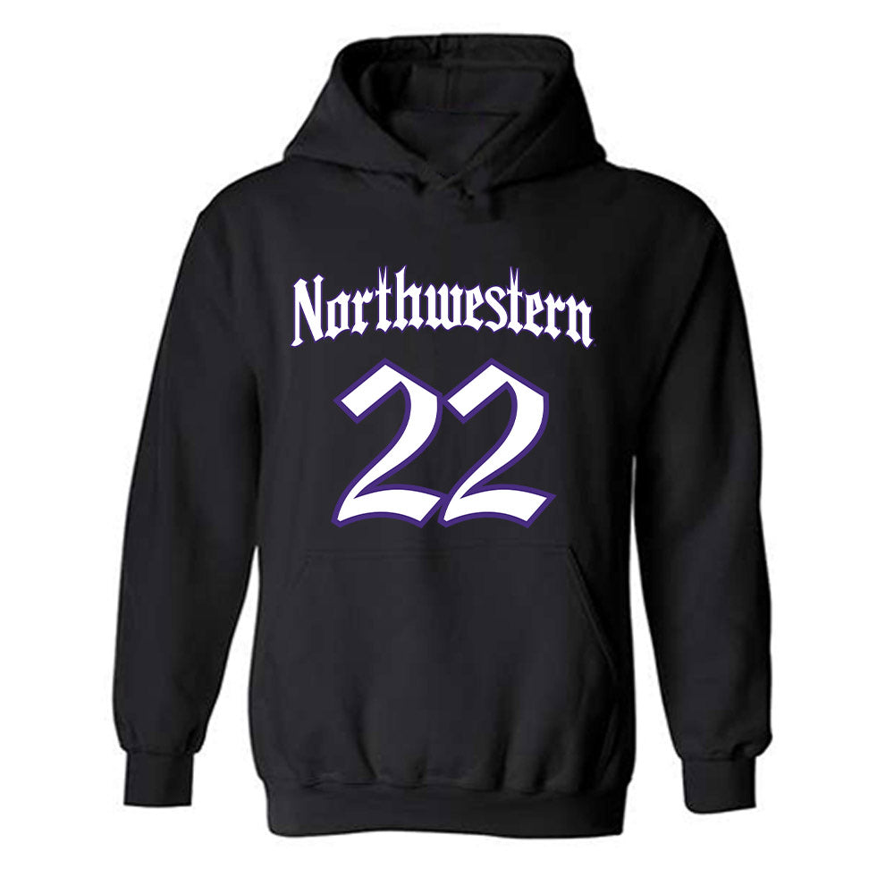 Northwestern - NCAA Baseball : Carter Danz - Hooded Sweatshirt-0