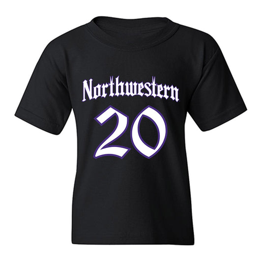 Northwestern - NCAA Women's Field Hockey : Emilie Kirschner - Youth T-Shirt-0