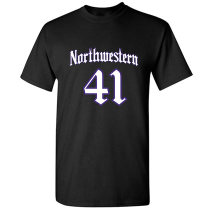 Northwestern - NCAA Baseball : Tommy Bridges - T-Shirt-0