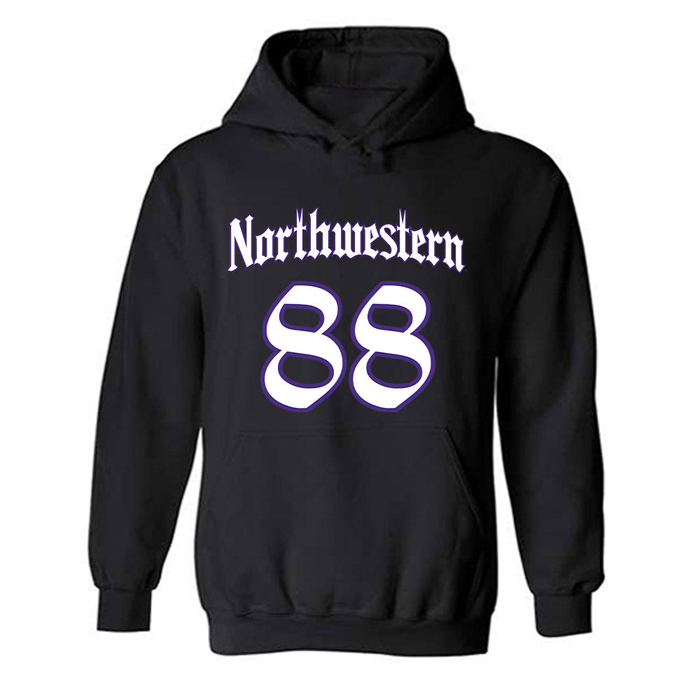 Northwestern - NCAA Football : Alex Lines - Hooded Sweatshirt-0
