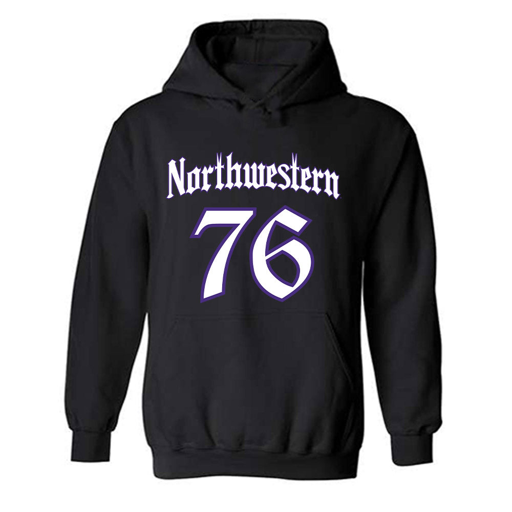 Northwestern - NCAA Football : Michael OConnell - Hooded Sweatshirt-0