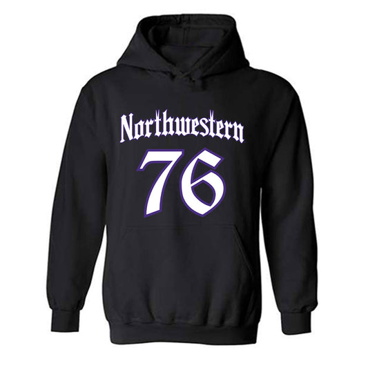 Northwestern - NCAA Football : Michael OConnell - Hooded Sweatshirt-0