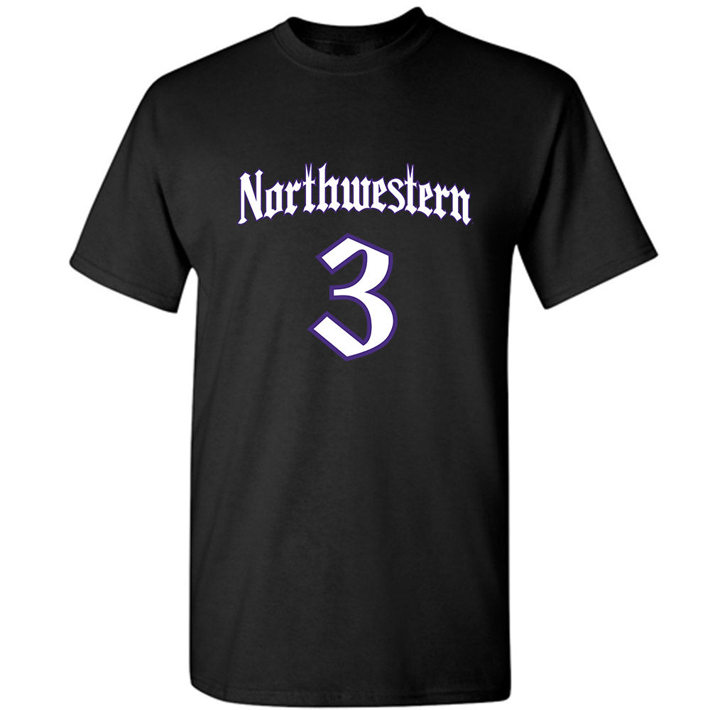 Northwestern - NCAA Men's Basketball : Jake West - T-Shirt-0