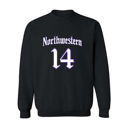 Northwestern - NCAA Football : Yannis Karlaftis - Crewneck Sweatshirt-0