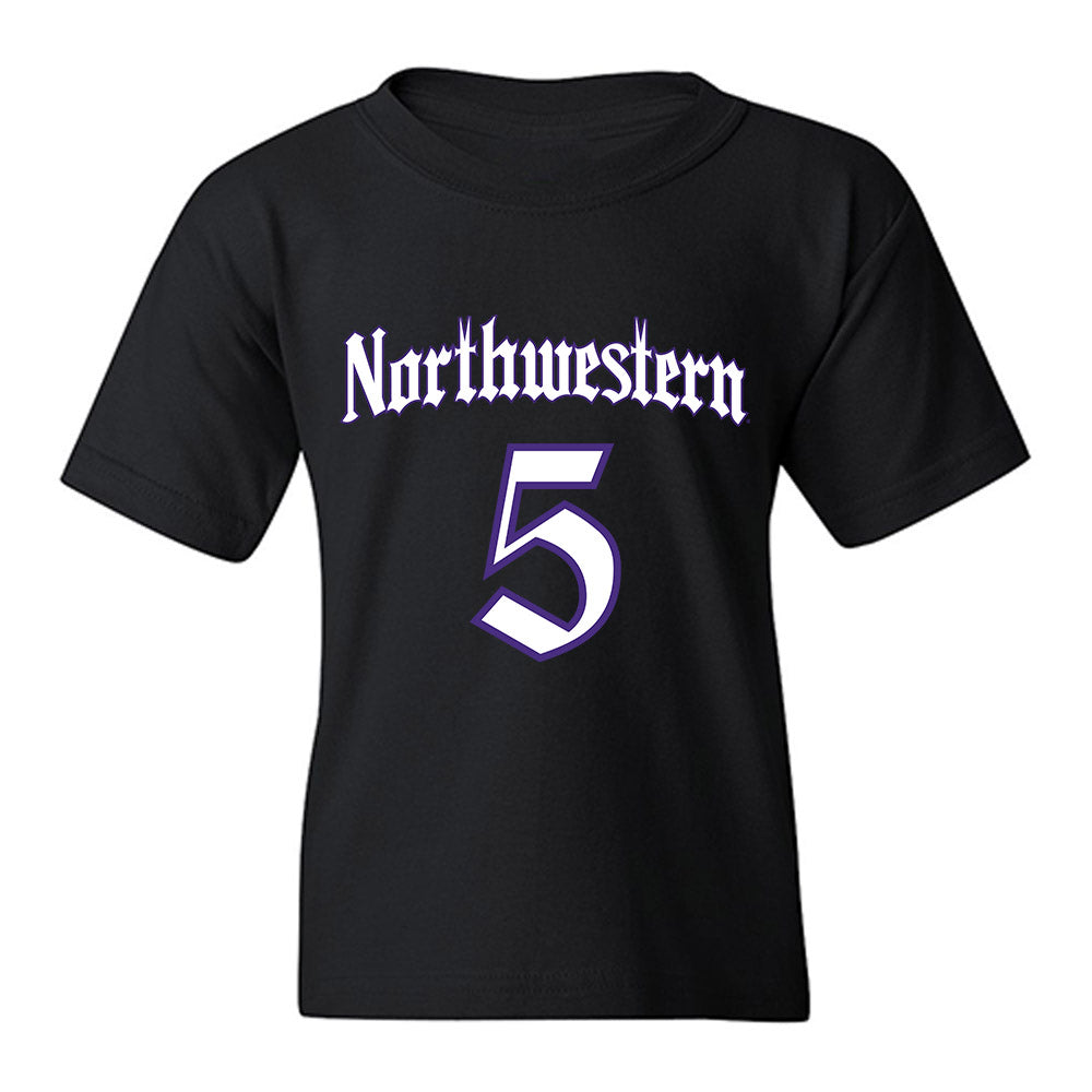 Northwestern - NCAA Football : Caleb Komolafe - Youth T-Shirt-0
