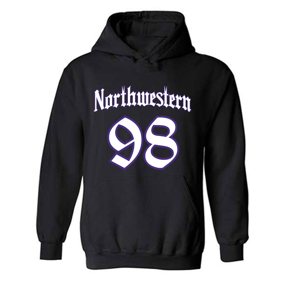 Northwestern - NCAA Football : Landon Lauter - Hooded Sweatshirt-0