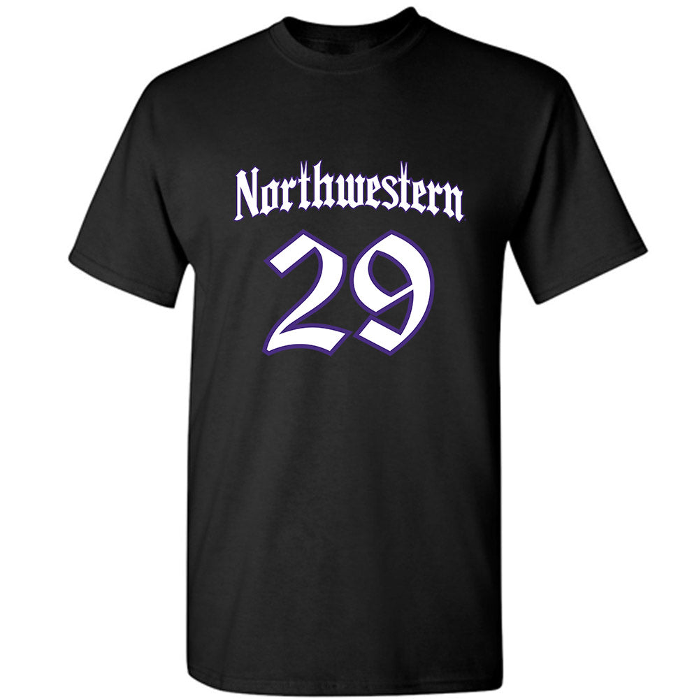 Northwestern - NCAA Football : JonJon Stevens Jr. - T-Shirt-0