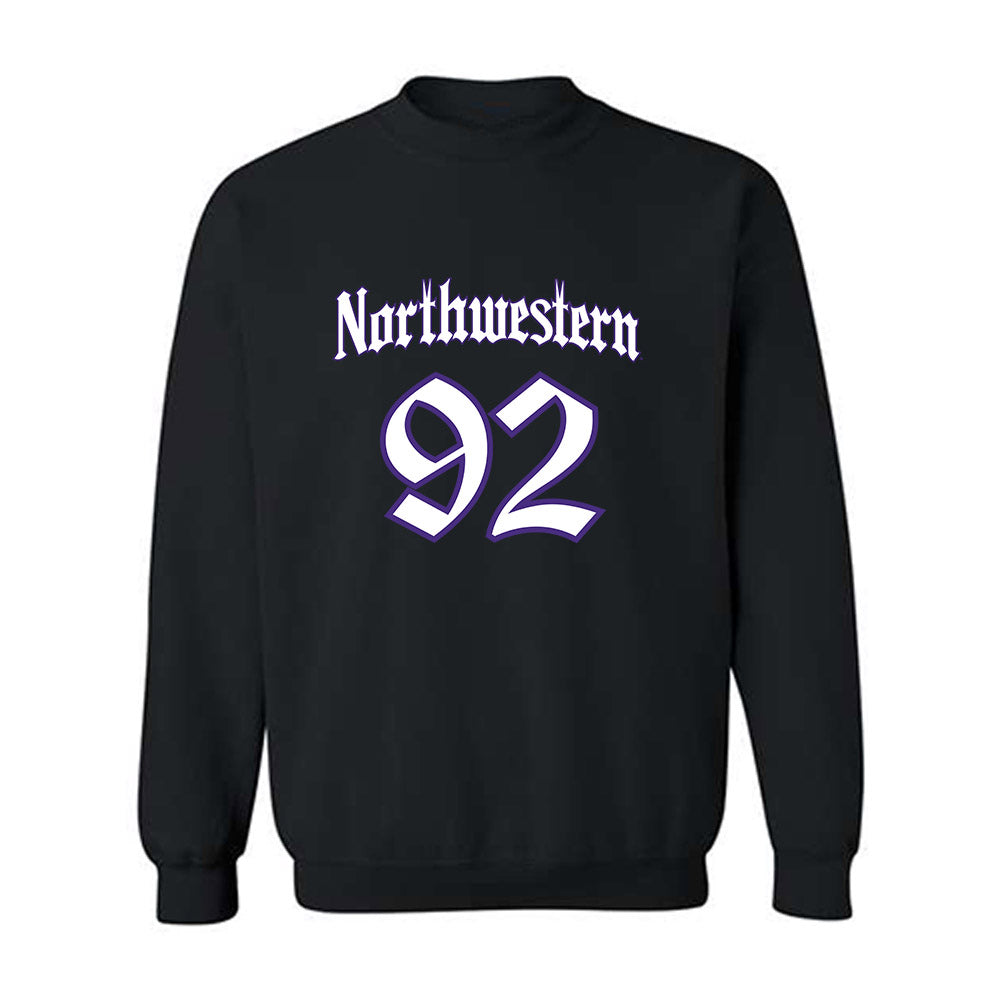 Northwestern - NCAA Football : Nikola Dugandzic - Crewneck Sweatshirt-0