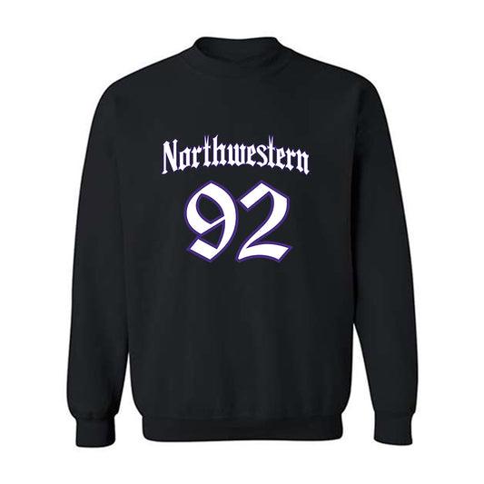 Northwestern - NCAA Football : Nikola Dugandzic - Crewneck Sweatshirt-0