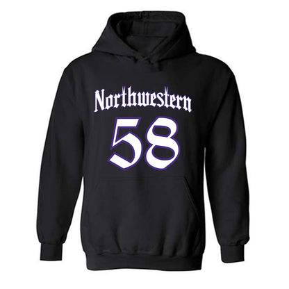 Northwestern - NCAA Football : Nathaniel Campbell - Hooded Sweatshirt-0