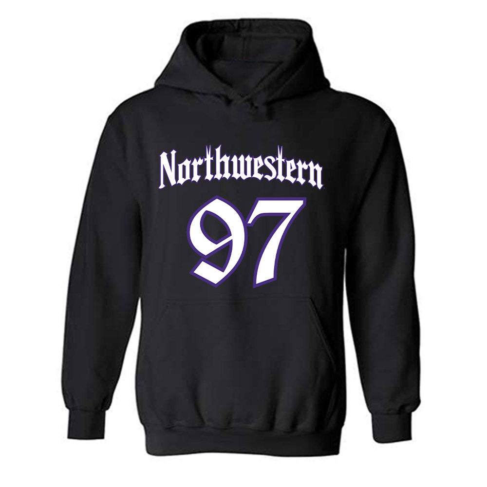 Northwestern - NCAA Football : Braxton Strong - Hooded Sweatshirt-0