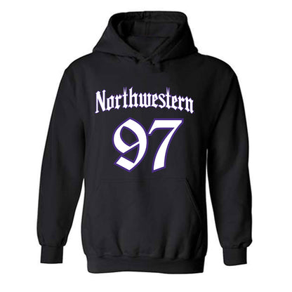 Northwestern - NCAA Football : Braxton Strong - Hooded Sweatshirt-0