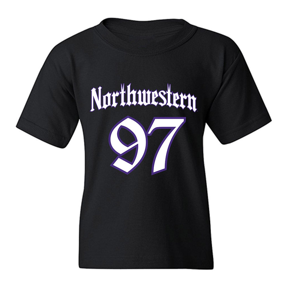 Northwestern - NCAA Football : Braxton Strong - Youth T-Shirt-0