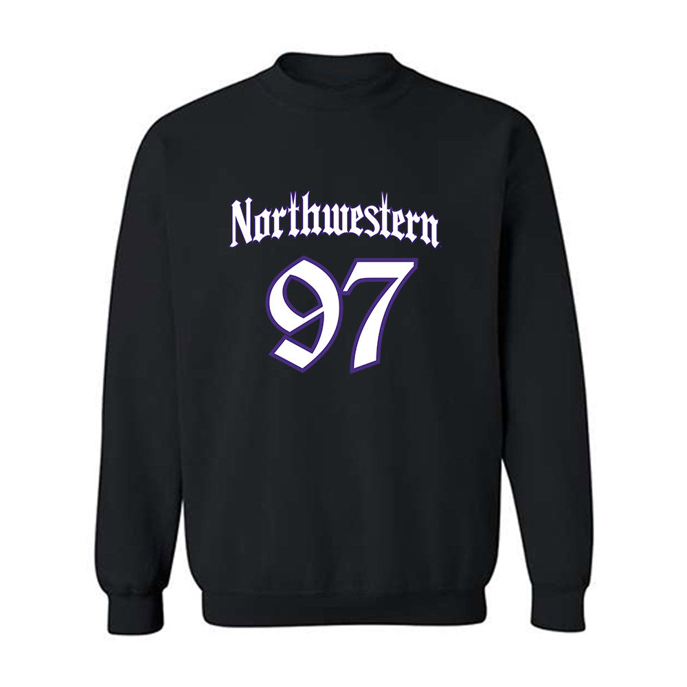 Northwestern - NCAA Football : Braxton Strong - Crewneck Sweatshirt-0