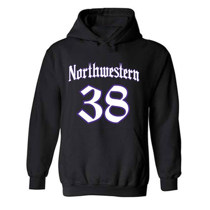 Northwestern - NCAA Football : Joshua Veldman - Hooded Sweatshirt-0