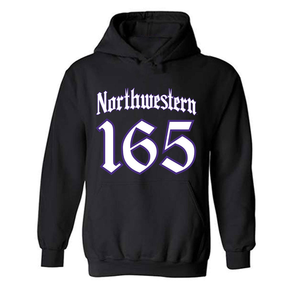 Northwestern - NCAA Wrestling : Eddie Enright - Hooded Sweatshirt-0