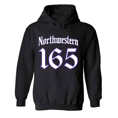 Northwestern - NCAA Wrestling : Eddie Enright - Hooded Sweatshirt-0