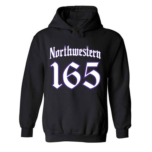 Northwestern - NCAA Wrestling : Eddie Enright - Hooded Sweatshirt-0