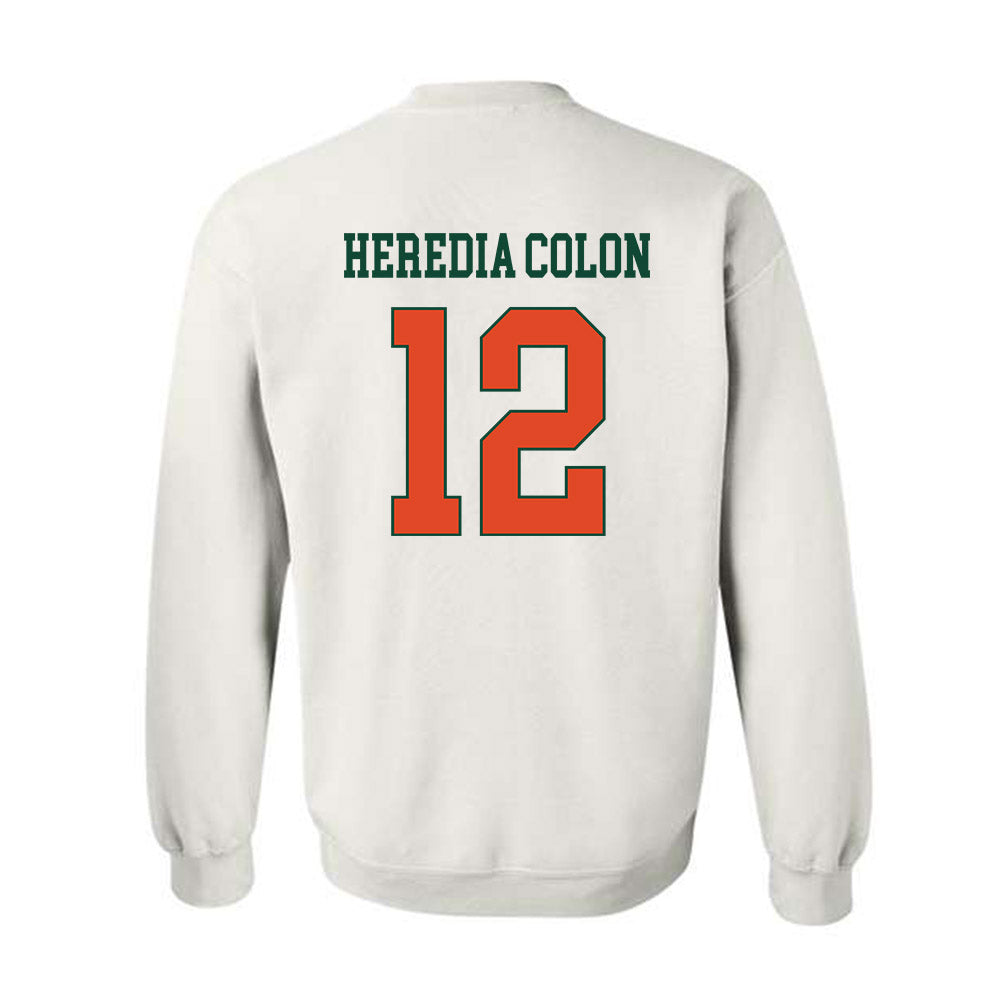 Miami - NCAA Women's Volleyball : Flormarie Heredia Colon - Classic Shersey Crewneck Sweatshirt-1