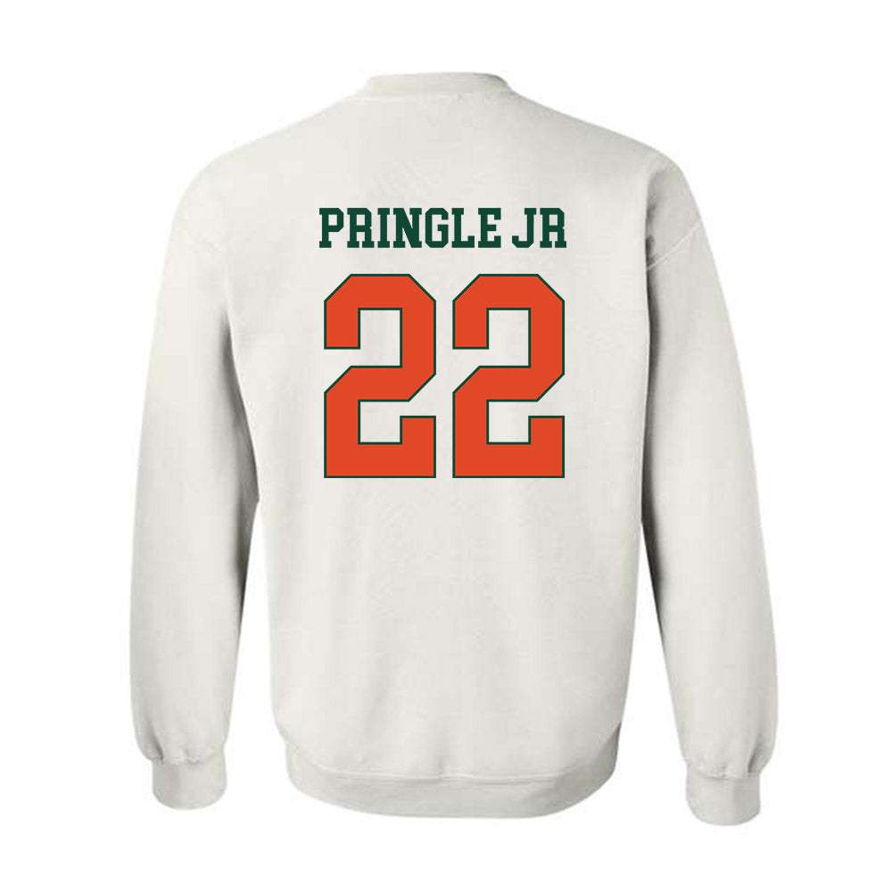 Miami - NCAA Football : Girard Pringle Jr - Classic Shersey Crewneck Sweatshirt-1