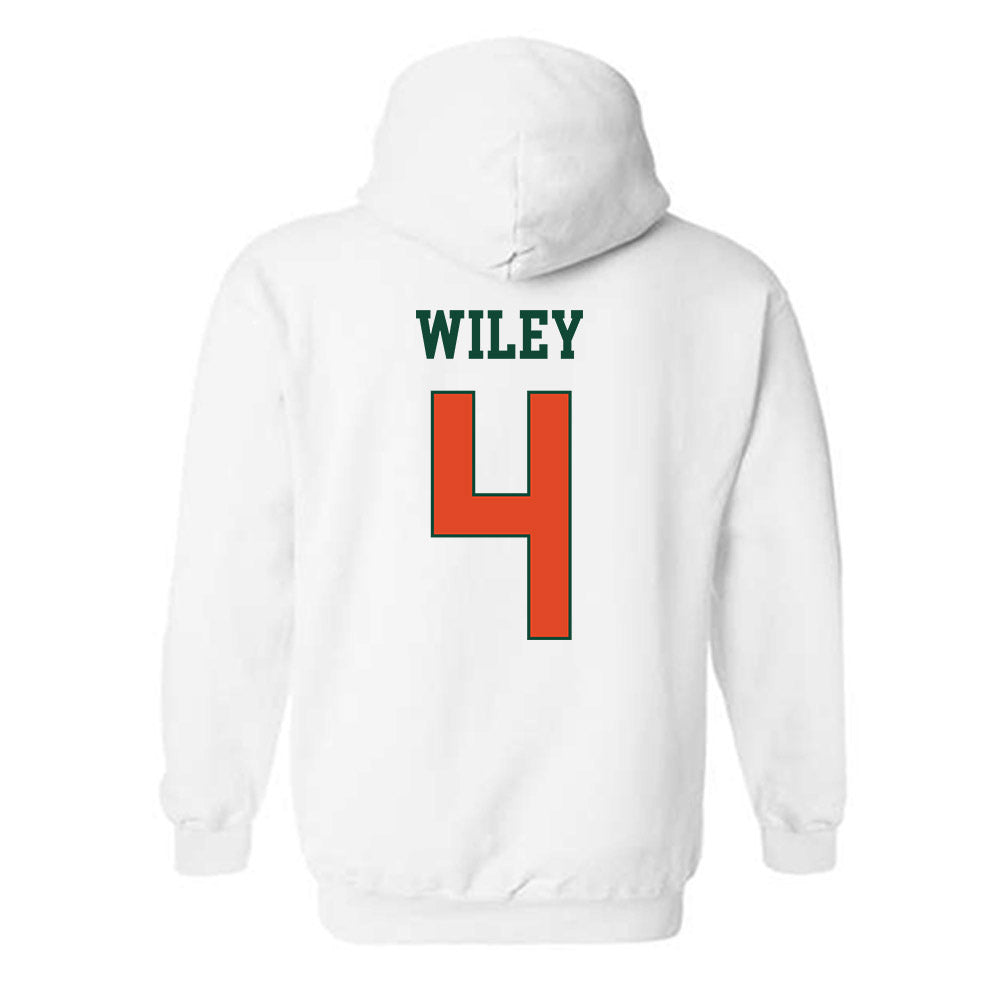 Miami - NCAA Women's Volleyball : Logan Wiley - Classic Shersey Hooded Sweatshirt-1