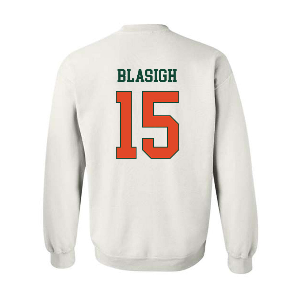 Miami - NCAA Women's Basketball : Vittoria Blasigh - Classic Shersey Crewneck Sweatshirt-1