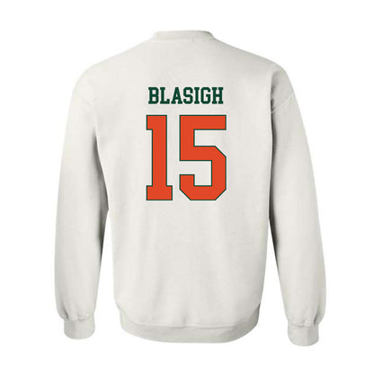 Miami - NCAA Women's Basketball : Vittoria Blasigh - Classic Shersey Crewneck Sweatshirt-1