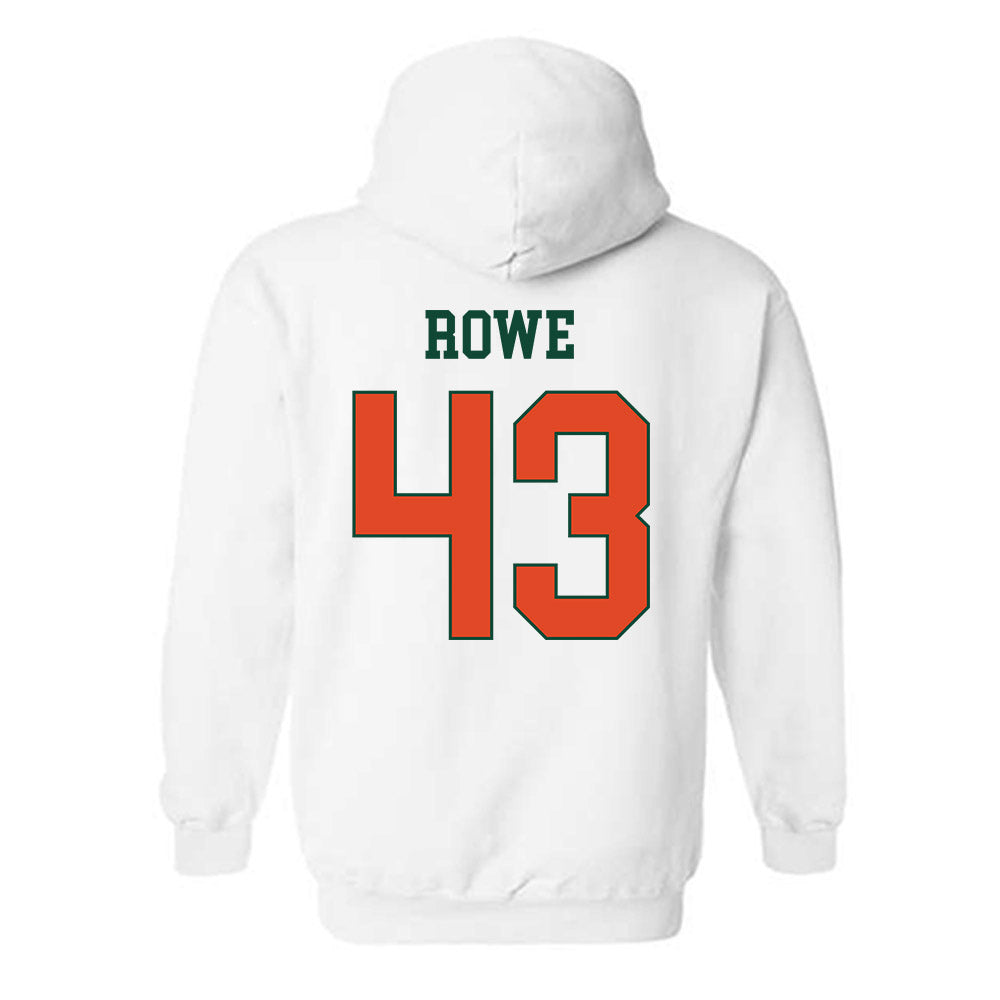 Miami - NCAA Football : Tyler Rowe - Classic Shersey Hooded Sweatshirt-1