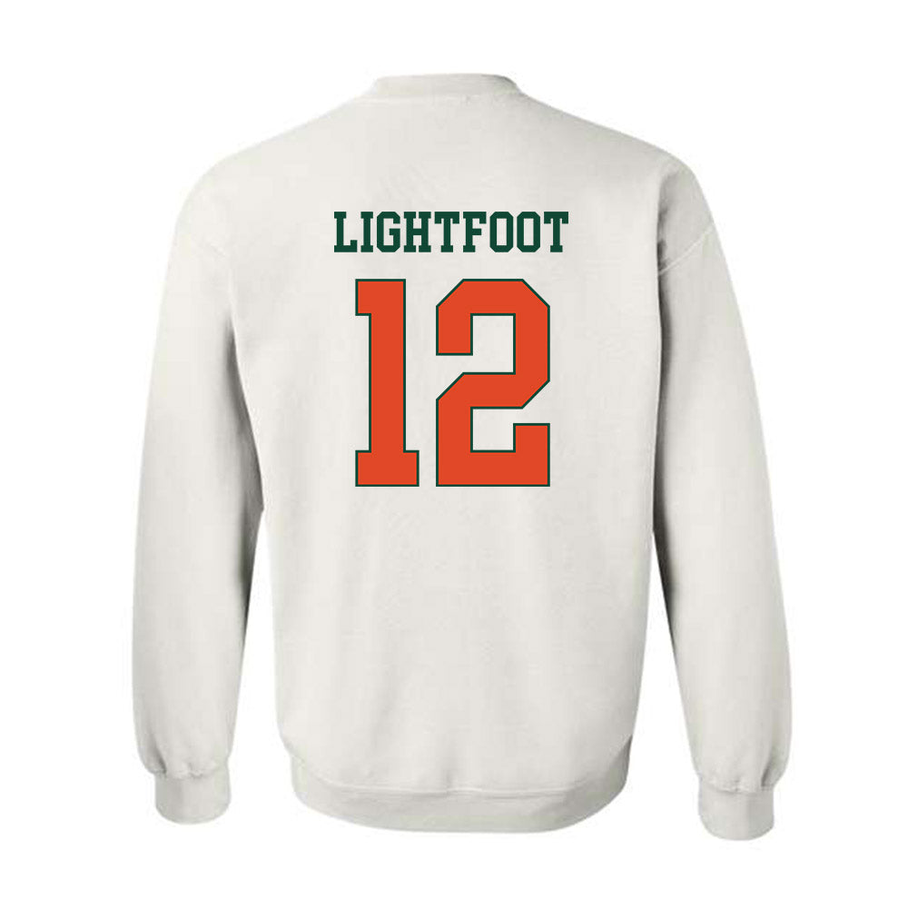 Miami - NCAA Football : Marquise Lightfoot - Classic Shersey Crewneck Sweatshirt-1