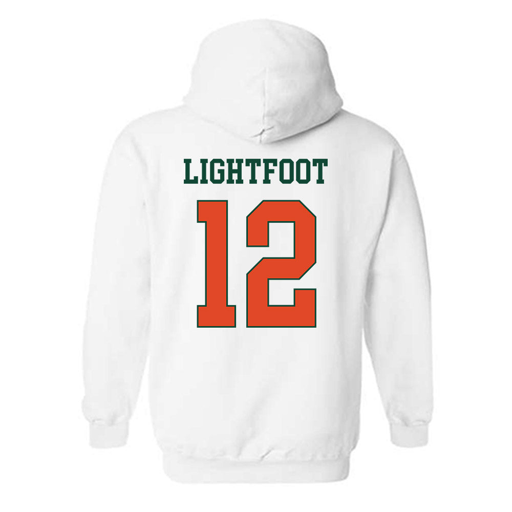 Miami - NCAA Football : Marquise Lightfoot - Classic Shersey Hooded Sweatshirt-1