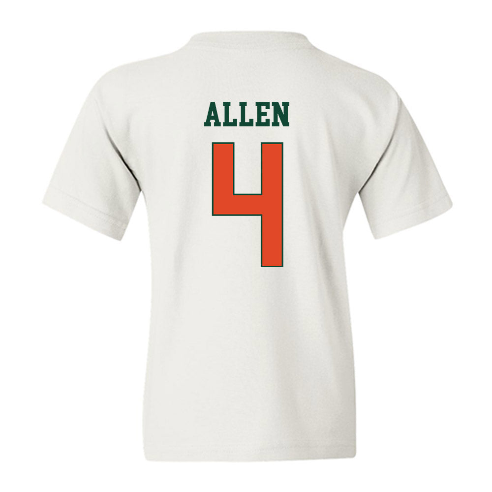 Miami - NCAA Men's Basketball : Marcus Allen - Classic Shersey Youth T-Shirt-1