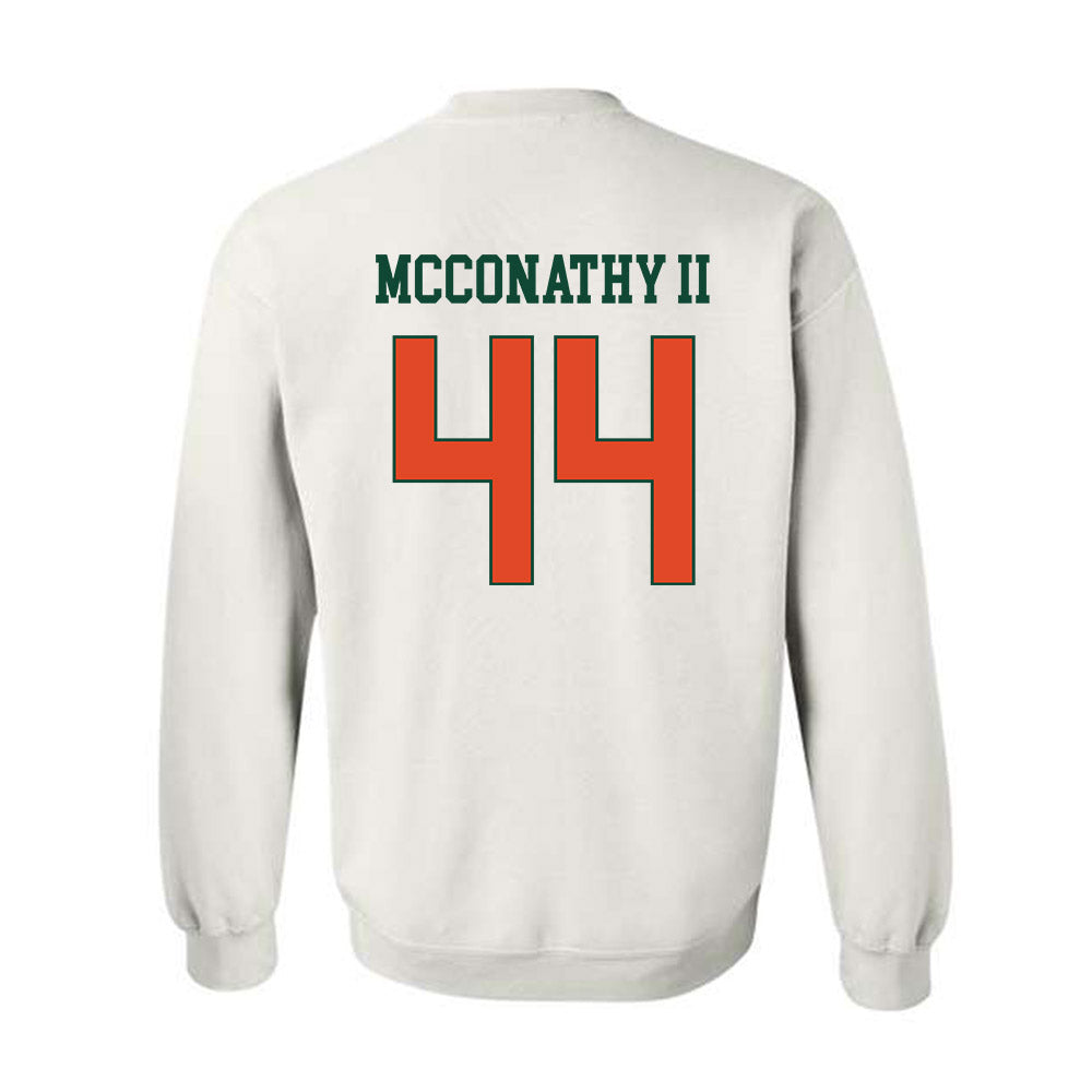 Miami - NCAA Football : Cole McConathy II - Classic Shersey Crewneck Sweatshirt-1