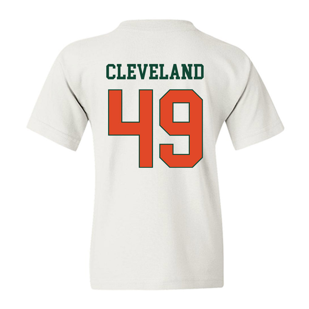 Miami - NCAA Baseball : Jackson Cleveland - Classic Shersey Youth T-Shirt-1