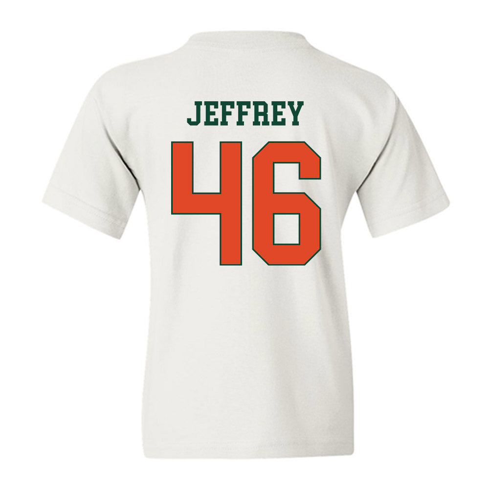 Miami - NCAA Baseball : Donavan Jeffrey - Classic Shersey Youth T-Shirt-1